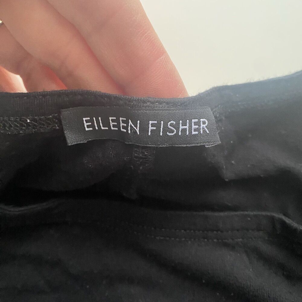Eileen Fisher Top Womens Size Large Black Tunic Minimalist Classic - Picture 5 of 6
